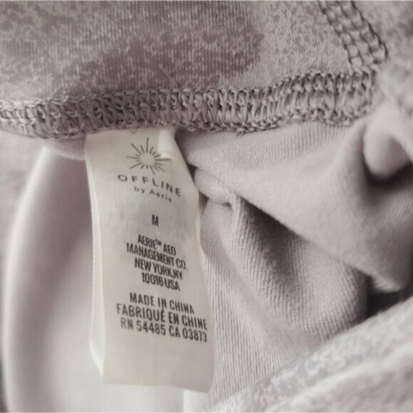 NWT AERIE Coated Faux Leather Light Mauve Limited Edition Leggings- M - Picture 5 of 8